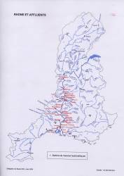 Carte des stations hydromtriques du Rhne et de ses affluents - 436.2 ko