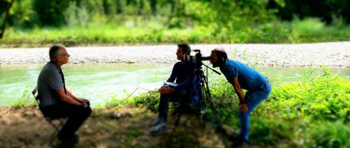 Premières interviews sur la Leysse pour les films de sensibilisation !